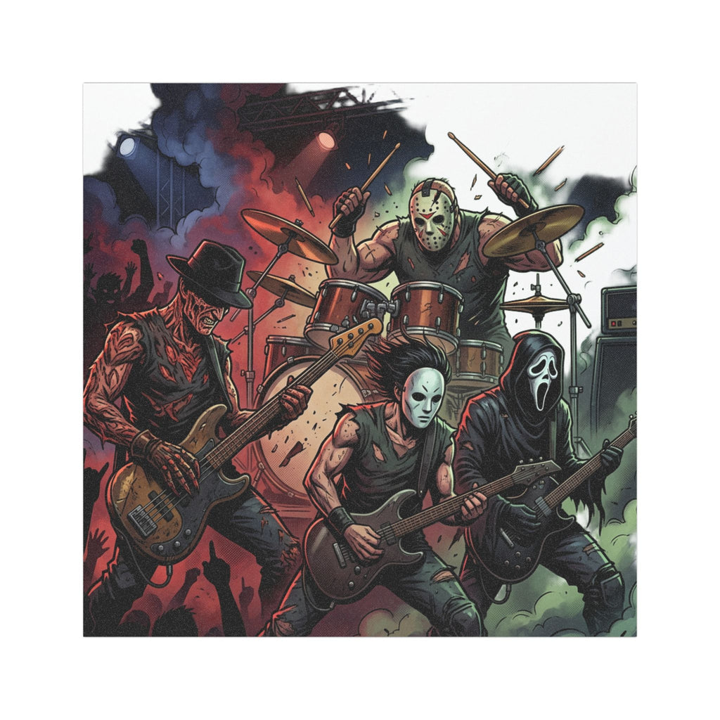 Car Magnet — Horror Masked Rock Band Illustration