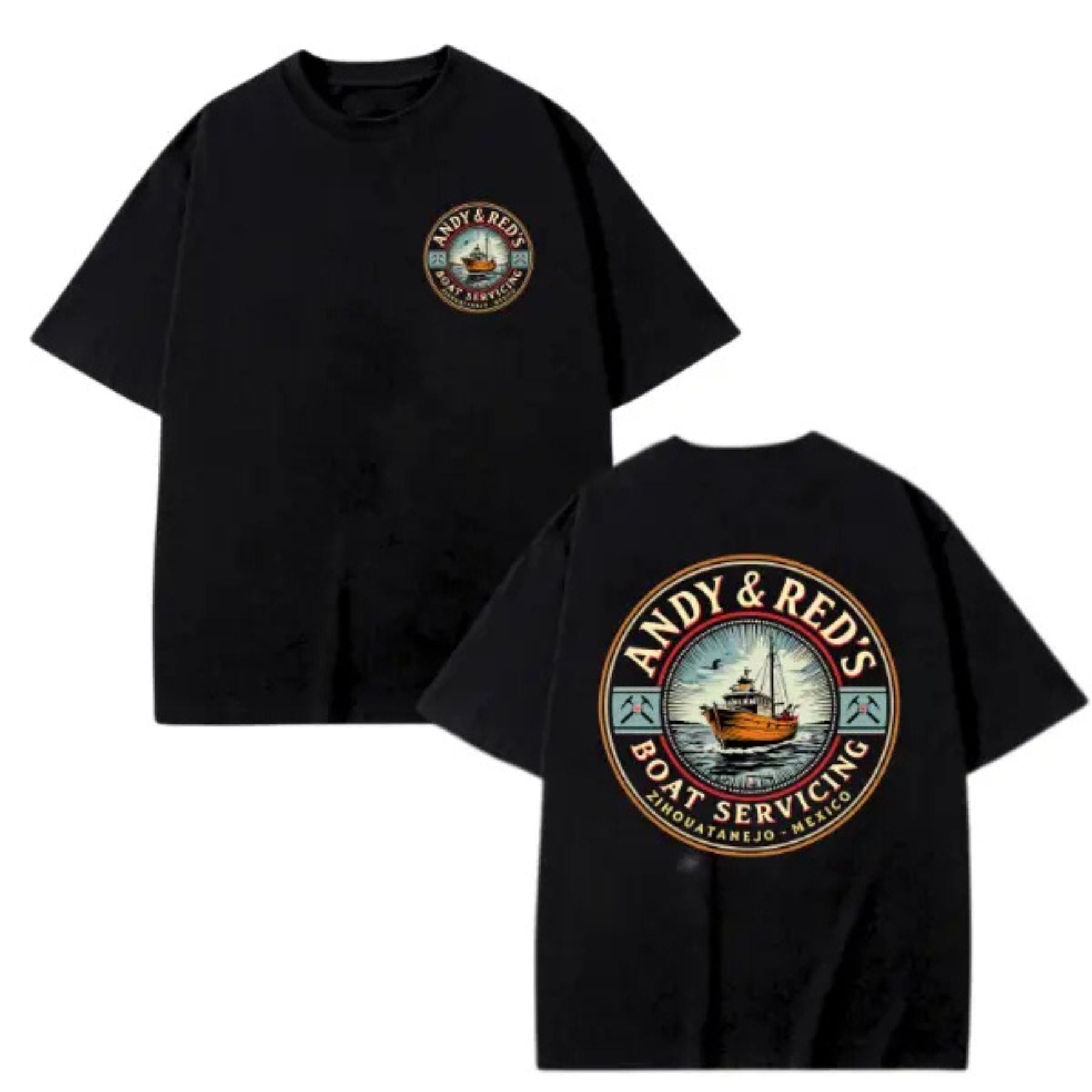 "Andy & Red's Boat Servicing" T-Shirt - Shawshank Redemption Inspired Tee, Movie Fan Apparel