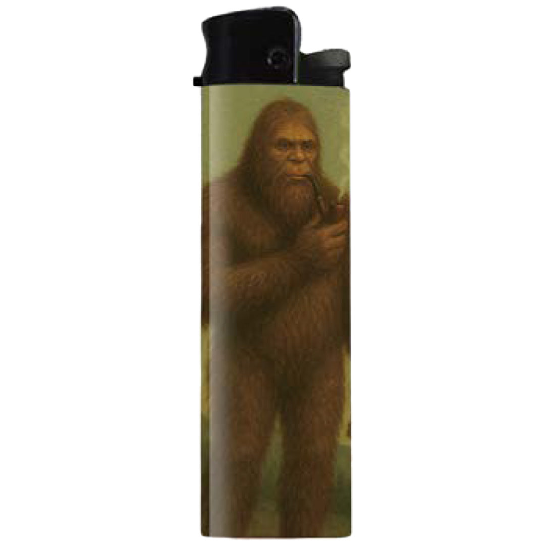 Bigfoot Smoking a Pipe Lighter
