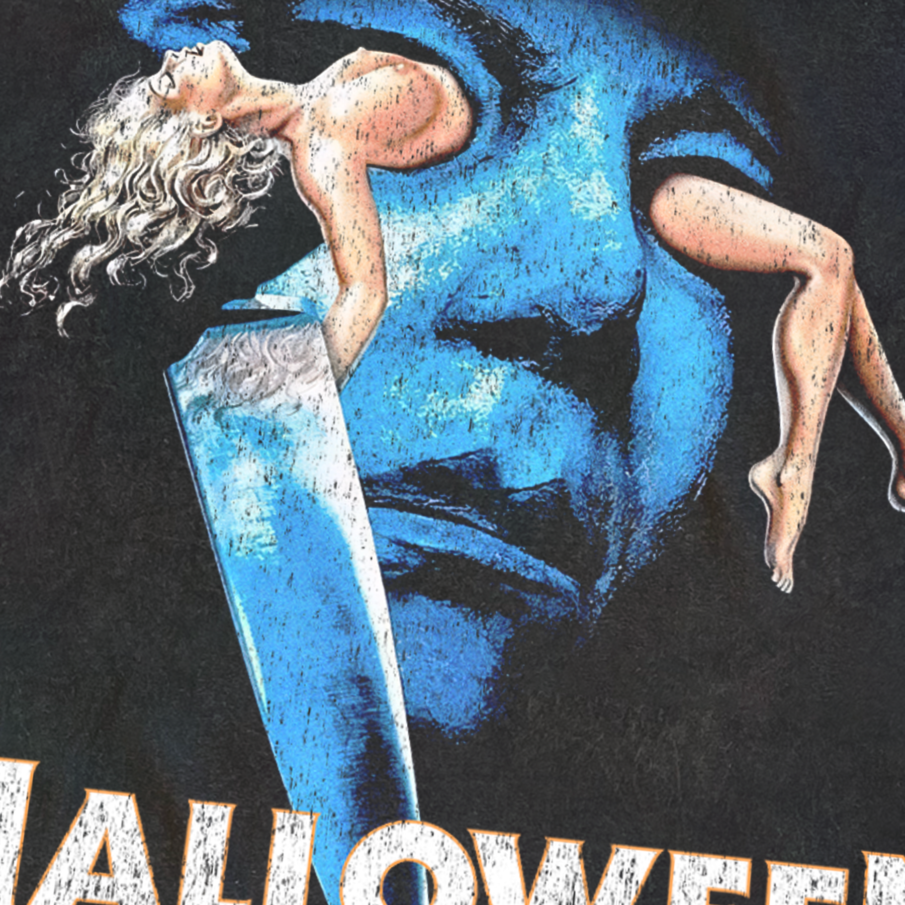 1981 'Halloween' Distressed Black T-Shirt