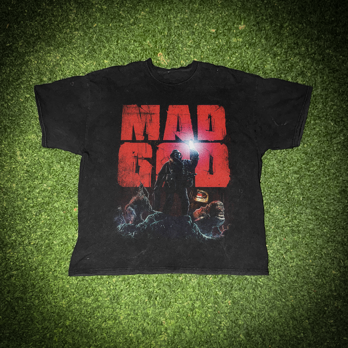 Mad God' Vintage Black T-Shirt