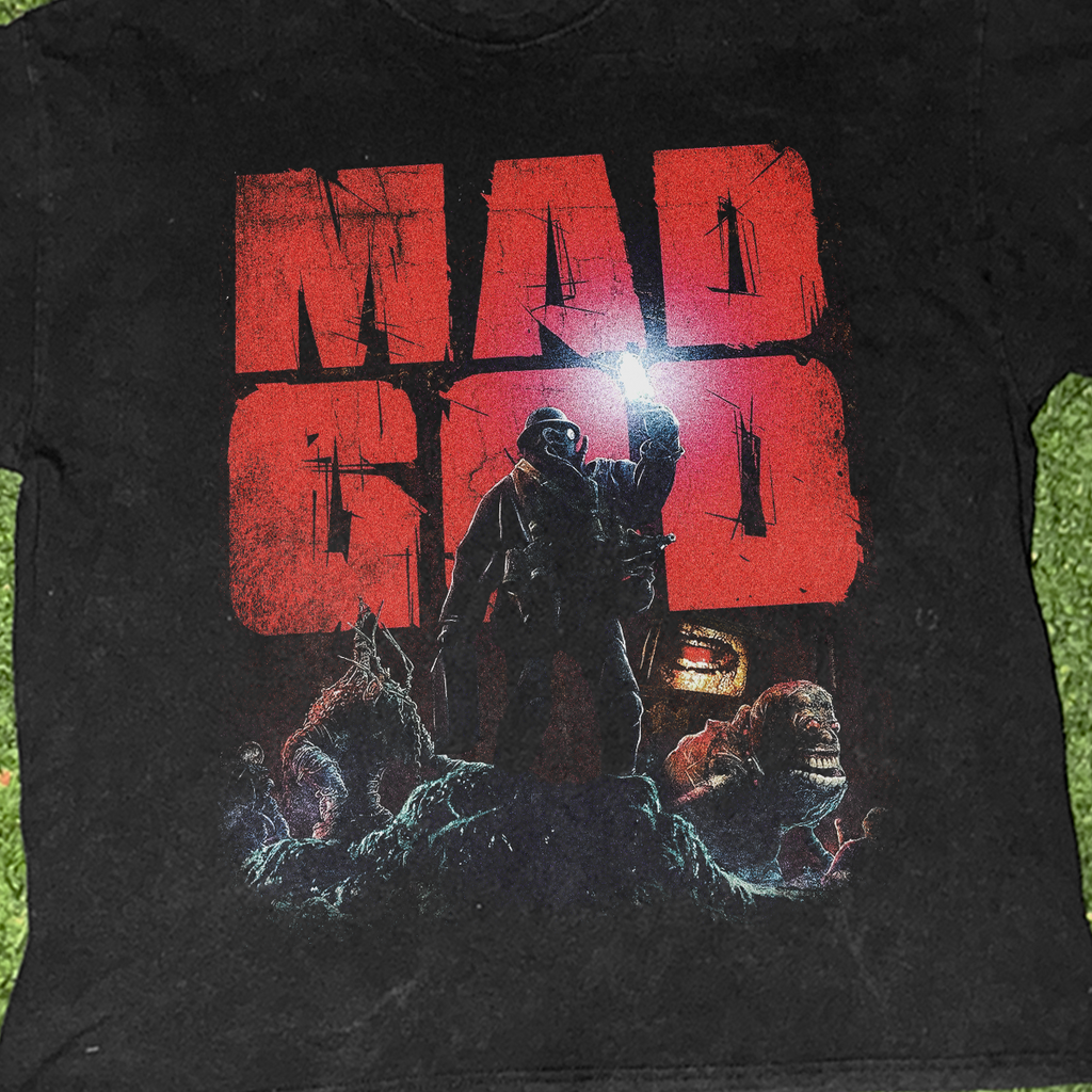 Mad God' Vintage Black T-Shirt