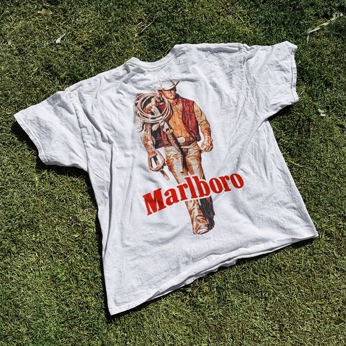 'Cattle Rustler' Vintage White T-shirt
