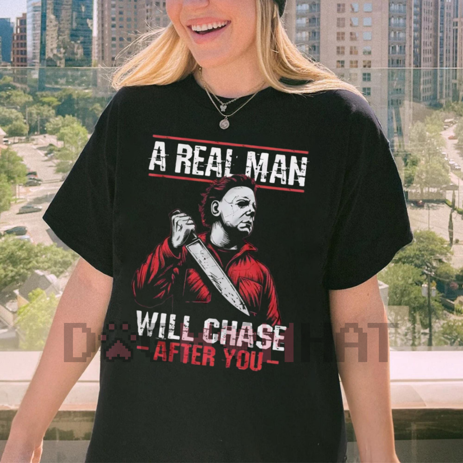 Men's Scary Halloween Shirt – Horror Movie Tee, Serial Killer T-shirt