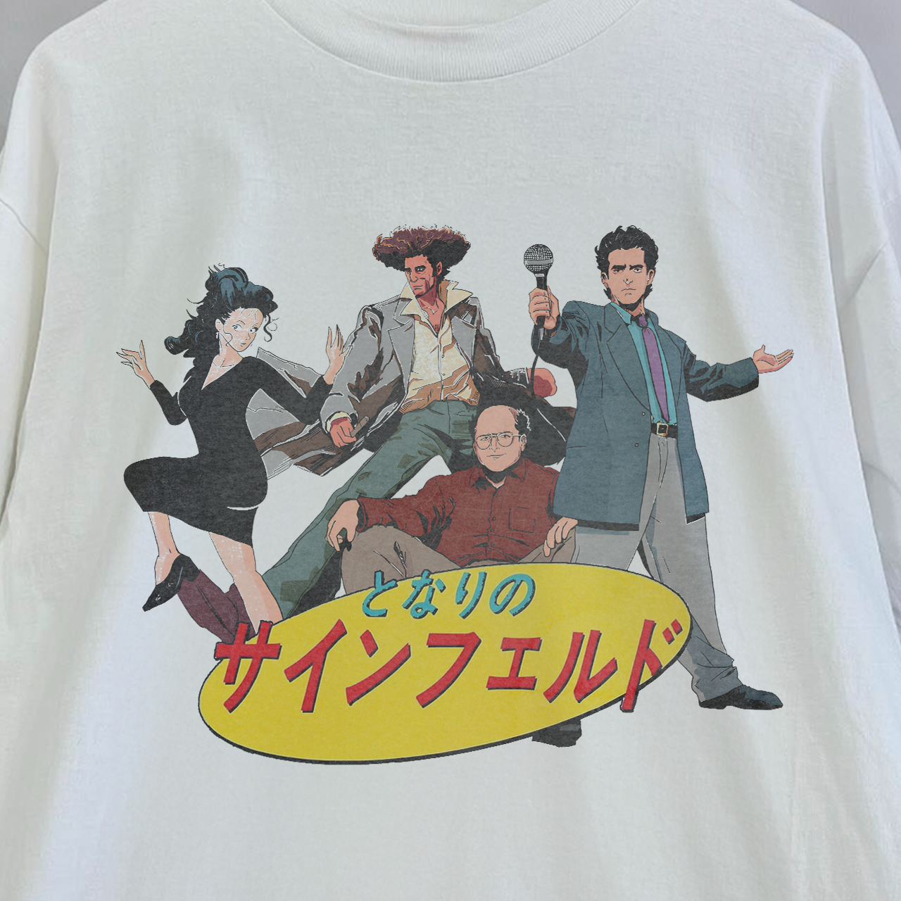 Seinfeld Anime White T-Shirt
