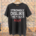 90'S Strongly Dislike The Police Rare N.W.A Washed T-Shirt