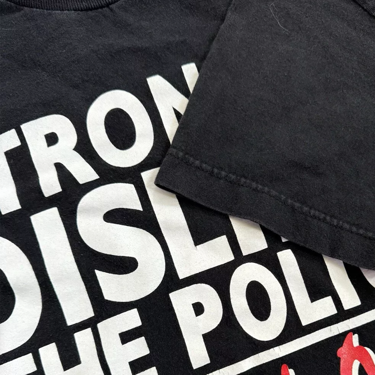 90'S Strongly Dislike The Police Rare N.W.A Washed T-Shirt