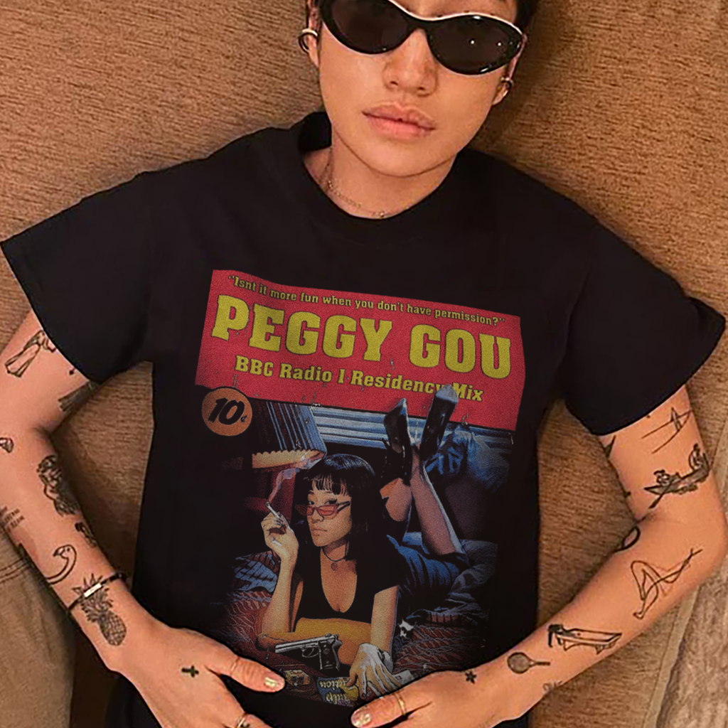 Pulp Gou Parody Black Tee