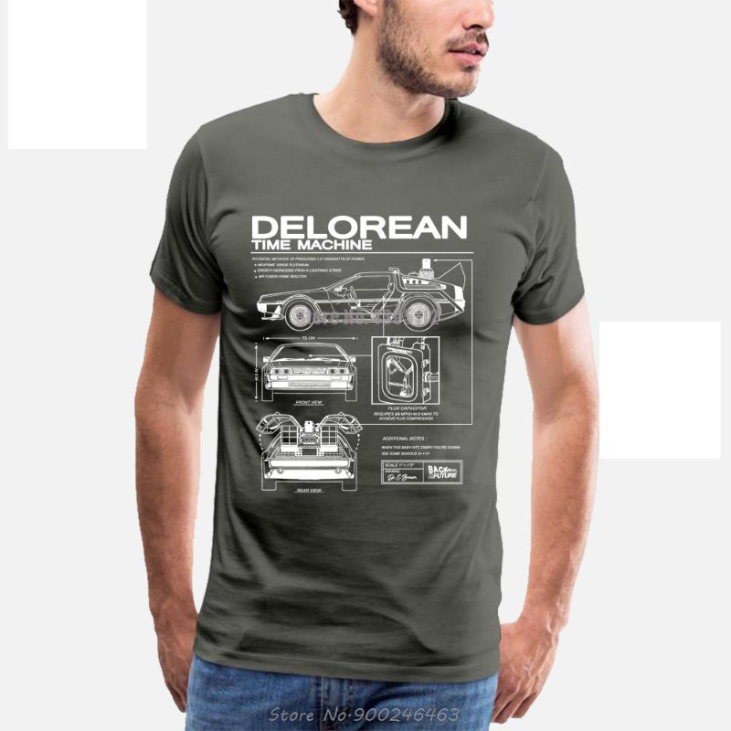 Time-Traveling Delorean T-Shirt