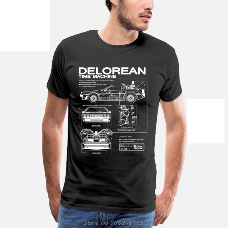 Time-Traveling Delorean T-Shirt