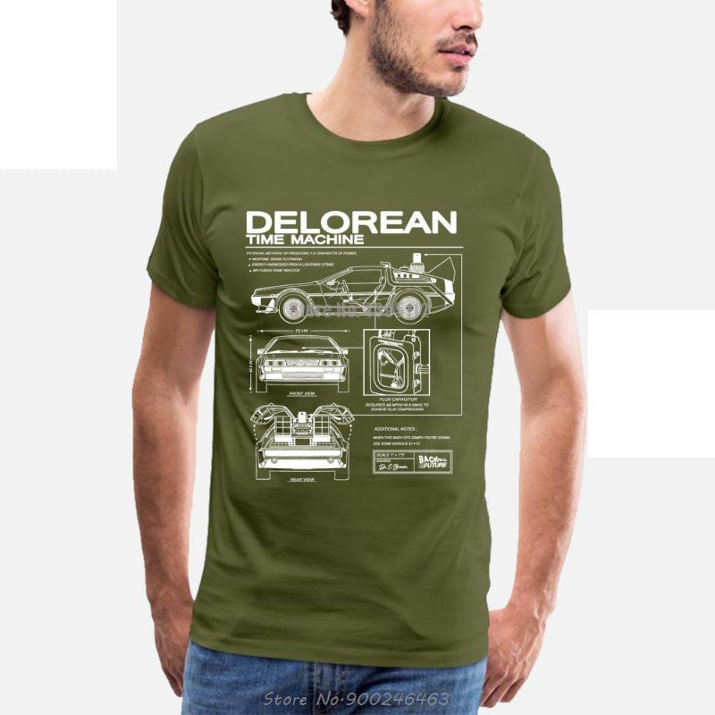 Time-Traveling Delorean T-Shirt