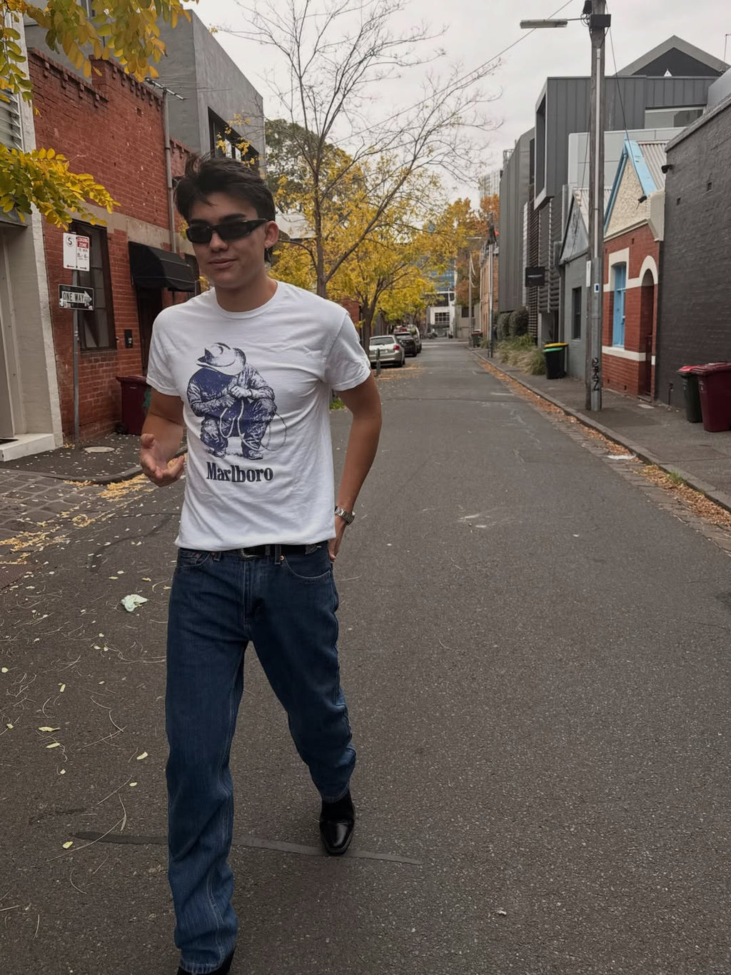 'Rustler' Vintage White T-shirt