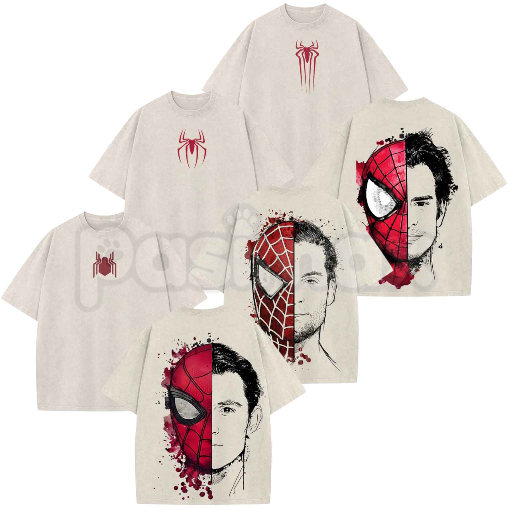 The Dark Style Trio Spidey No Way Home T-Shirt – Casual Crewneck Soft Graphic Tee for Men