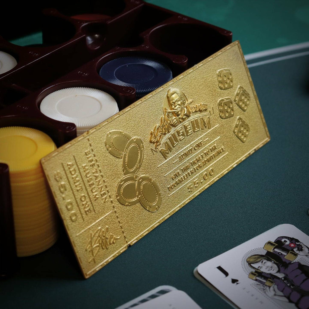 Back to the Future Part II Limited Edition 24 Karat gold-plated Biff Tannen Museum ticket replica
