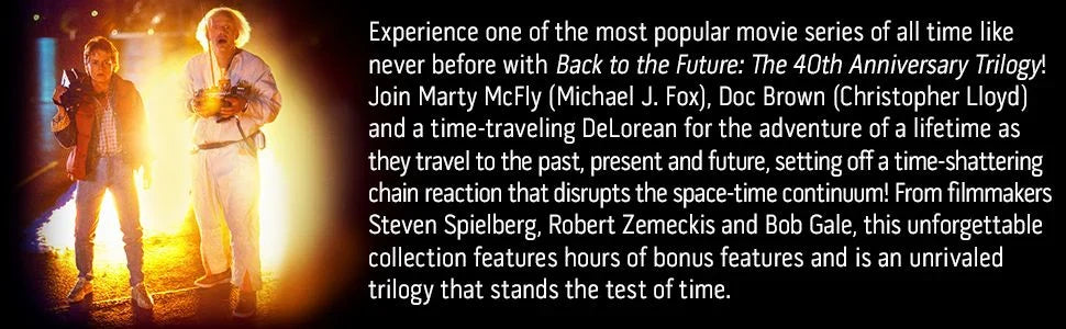 Back to the Future 40th Anniversary Trilogy (4K Ultra HD + Blu-ray™ + Digital Code) [2025]
