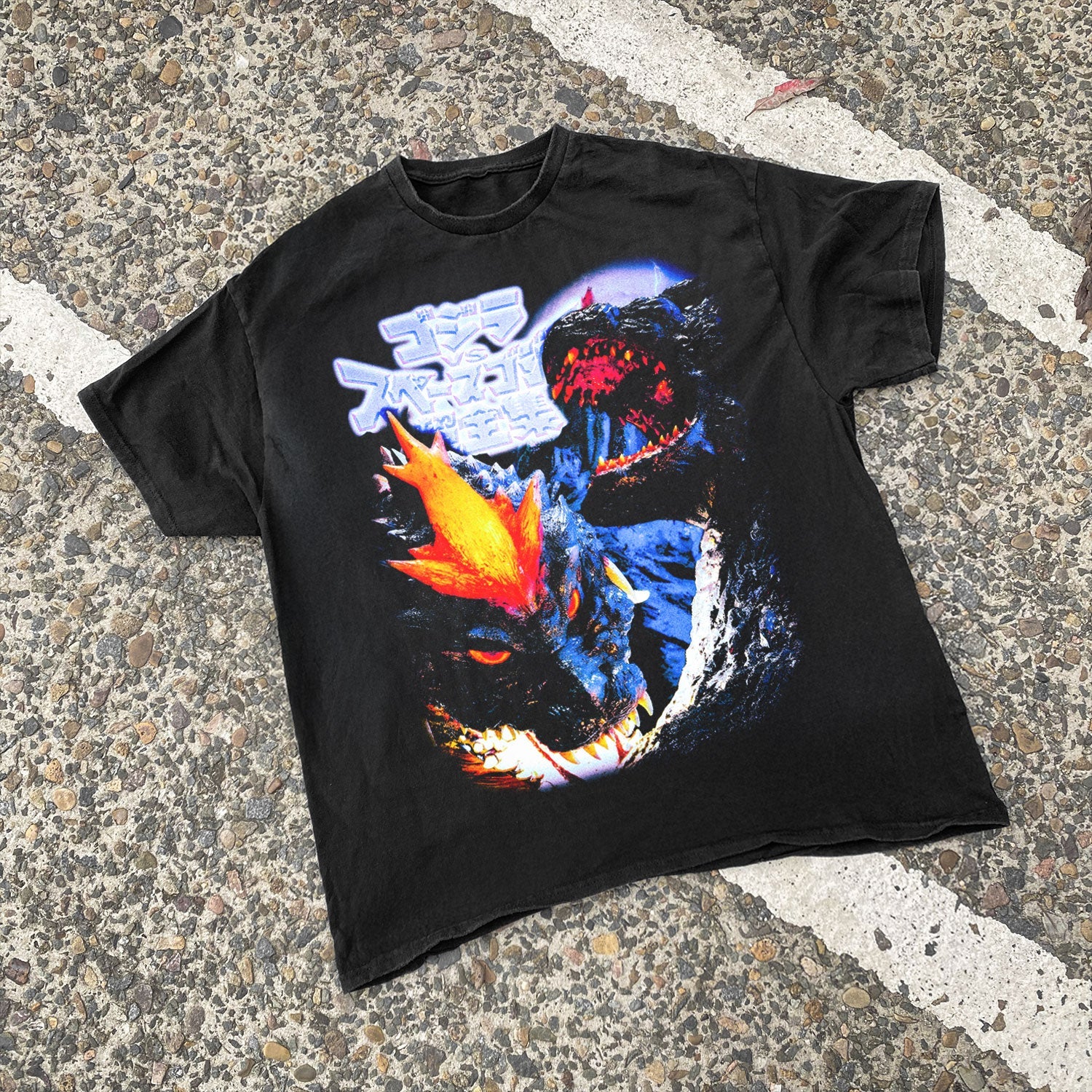 Killer 'Godzilla Vs Destoroyah' Promo Vintage Black T-Shirt
