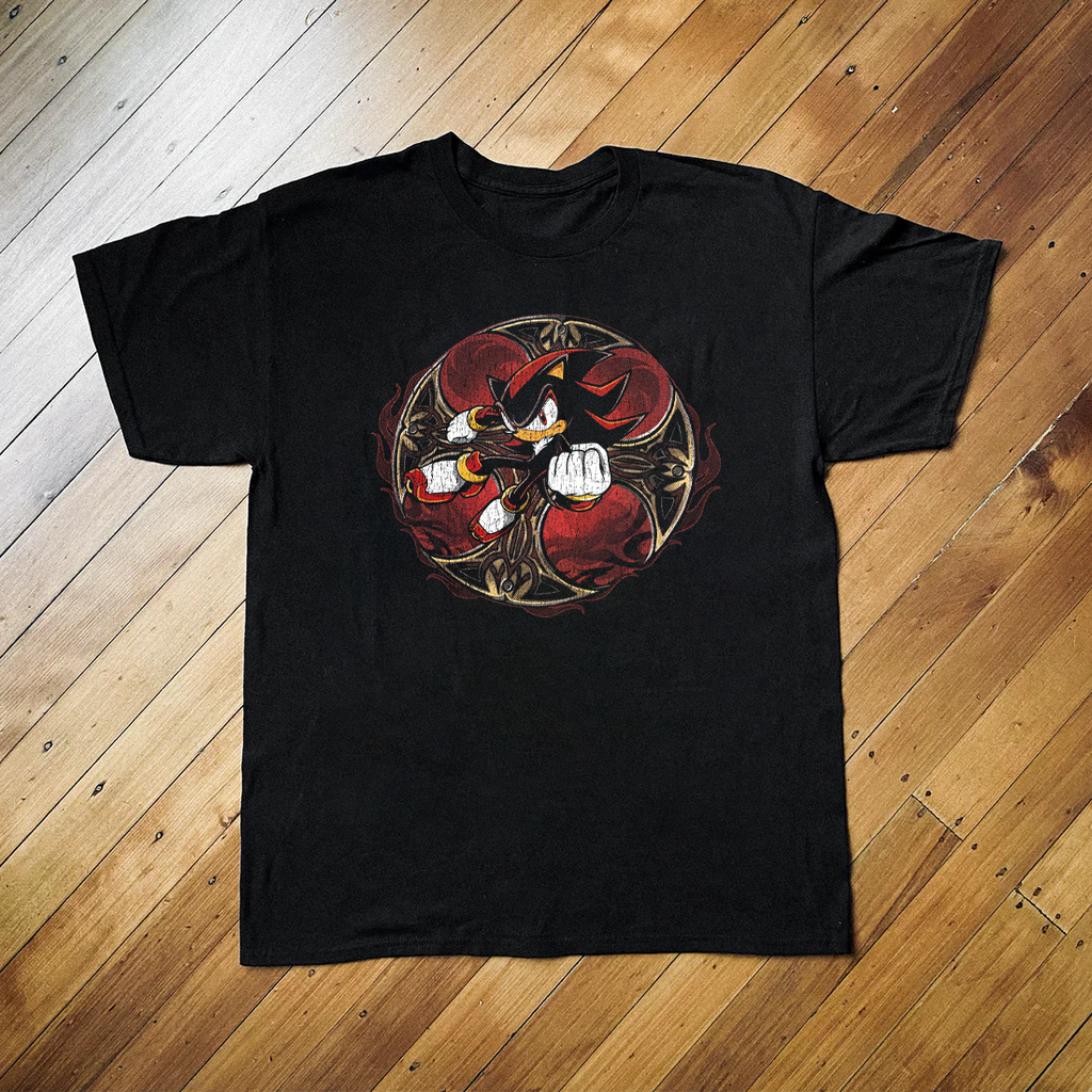 Shadow The Hedgehog Black Tee