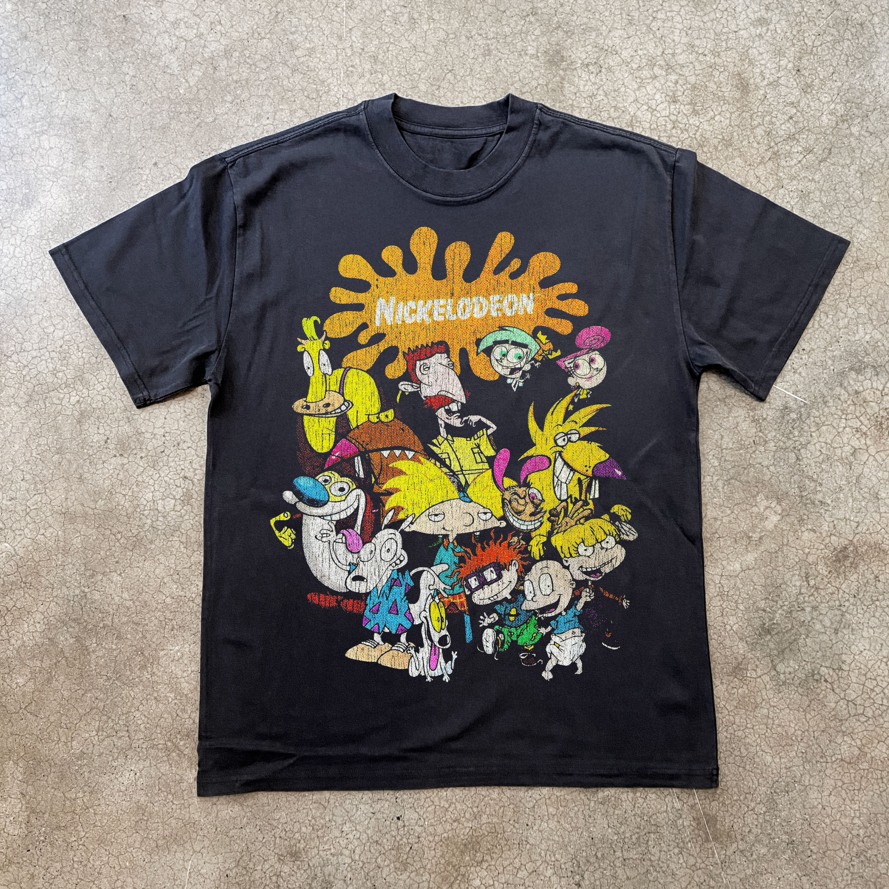 Nick Characters Classic Vintage Black T-Shirt