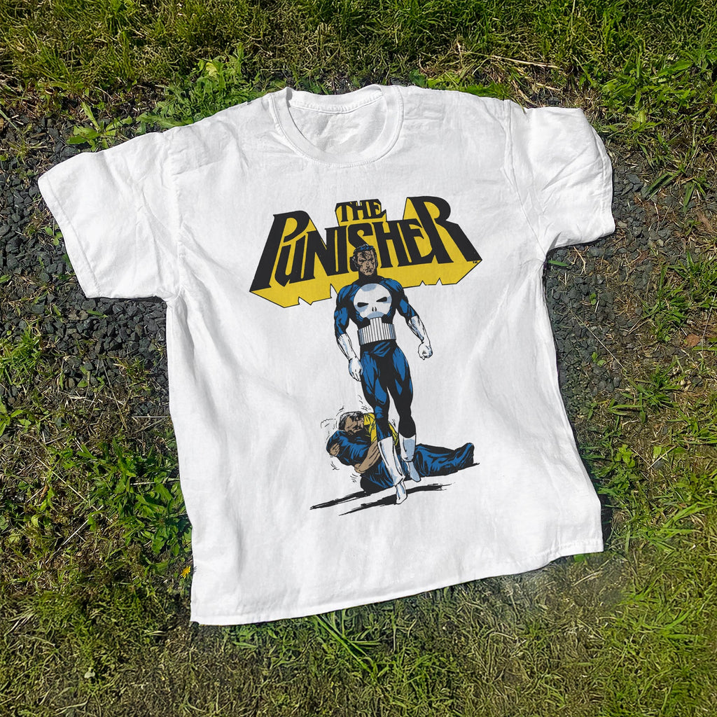 Vintage 1992 Punisher Promo Washed White T-Shirt