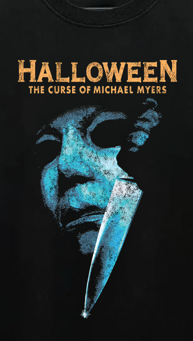 Halloween The Curse Of Michael Myers Vintage Black T-Shirt