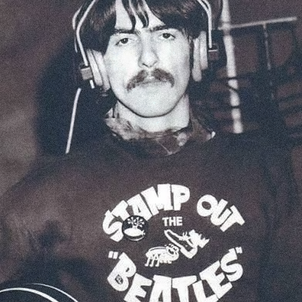 60s 'Stamp Out the Beatles' Black Crewneck Vintage Print